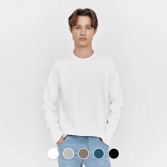 지오다노 인터락 라운드넥 긴팔티 (17,600원) (무료)