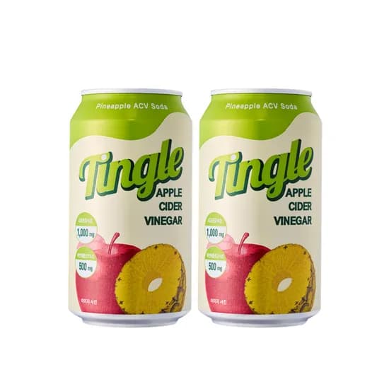 팅글 애사비소다 파인애플 350ml x 24개 (15,900원) (무배)