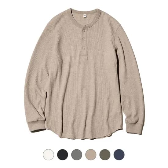 유니클로 스윙스 헨리넥