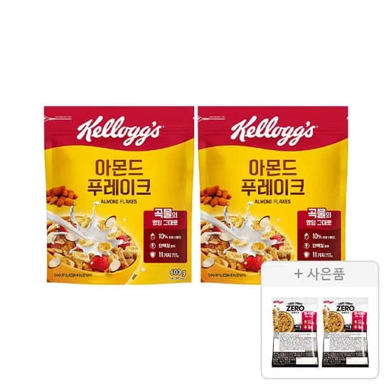 아몬드 푸레이크 600g 2개 + 프로틴그래놀라 증정 (10,360원) (무료)