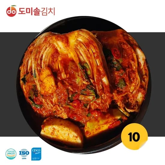 도미솔 사랑채 포기김치 10kg (35,760원/무료 배송)