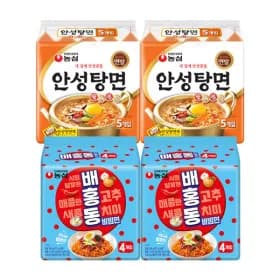 배홍동 8입 +안성탕면 10입(총18봉) (11,340원) (무료)