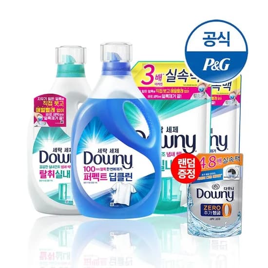 다우니 퍼펙트 딥클린 세제 1.4L 외 3개