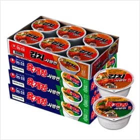 육개장사발면 18개 외 다양 + 김치사발면 6개 총 24개 / 17,810원