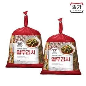 상품명종가 열무김치 2.5kg2팩 (총 5kg) <37,410원 / 무료배송>