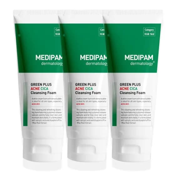 메디팜 아크네 진정 시카 클렌징폼 220ml x 3개 (11,680원/무료 배송)