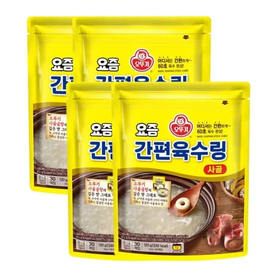오뚜기 육수링 사골 120g 4개