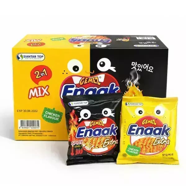 에낙 라면과자 1BOX 치킨 12개 스파이시 12개