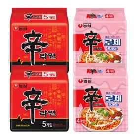 신라면 10입+로제8입<16,840원 / 무료배송>