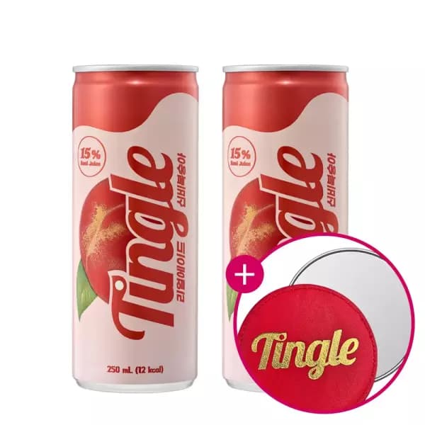 팅글 리얼에이드 신비복숭아 250mL X 24캔 + 손거울 (13,900원) (무료)