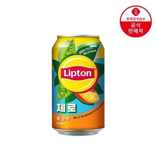 립톤 제로 복숭아 아이스티 355ml 24캔 (11,550원/무료 배송)