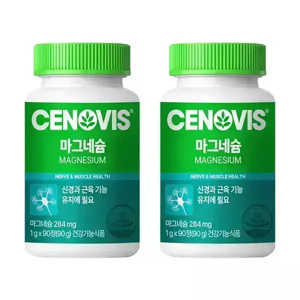 세노비스 마그네슘, 90정, 2개 (35340원,무료배송)