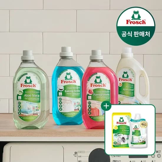 프로쉬 세탁세제 1.5L 3개 (세탁조클리너+체험팩 유연제100ml 증정) (32,900원/무료 배송)