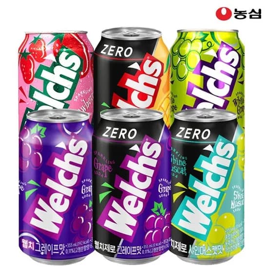 웰치스 제로 포도 355ml 24개입 (12,940원/무료 배송)