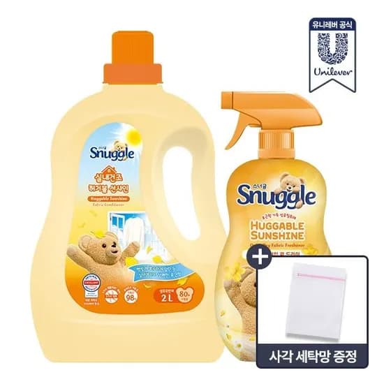 스너글 초고농축 섬유유연제 2L + 탈취제 470ml + 세탁망 증정 (14,900원) 스너글 초고농축 섬유유연제 2L + 탈취제 470ml + 세탁망 증정 (14,900원)