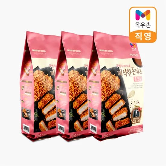 목우촌 프라임 통등심 돈까스 500g 3개 24,210원