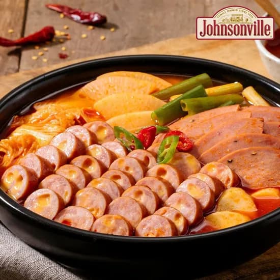 쟌슨빌 부대찌개 500g 3팩+라면사리1개+김치볶음밥 1팩 증정 (13,790원) (무료)