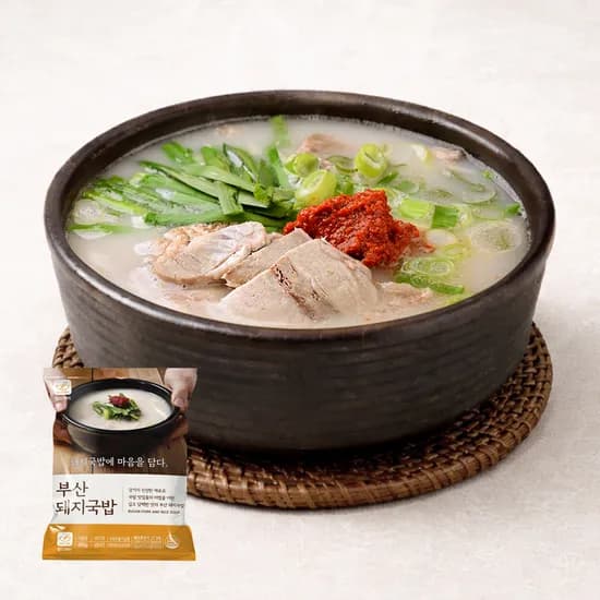 부산 돼지국밥 600g 4팩+다대기 4봉 (14,900원) (네멤무배)