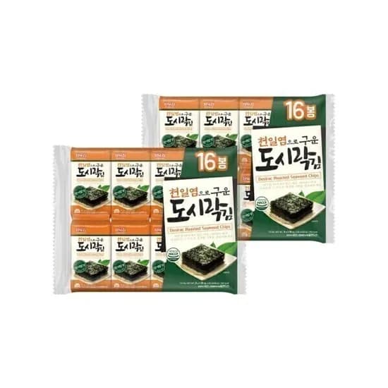 삼육김 천일염으로 구운 도시락김 4g 32봉
