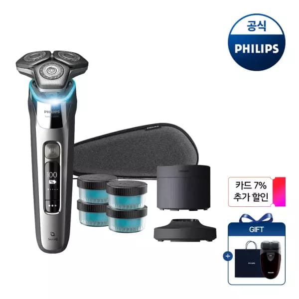 필립스 전기면도기 크롬실버 S9973/63 228,990원