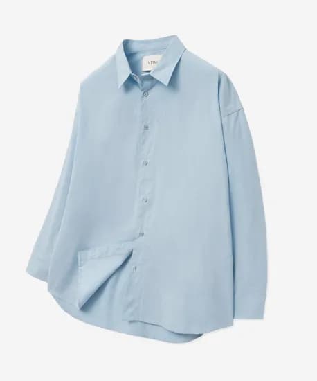 데일리 바이오 솔리드 셔츠 스카이블루