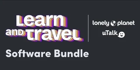 언어 학습과 론리 플래닛 여행 가이드 번들 ($33)