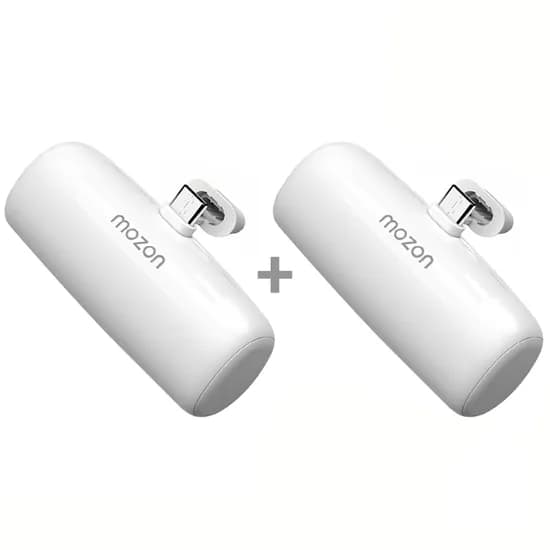 일체형 미니 보조배터리 5000mAh 2개 7505원