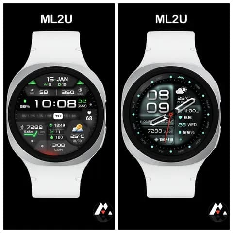 ML2U 381 Hybrid Watch Face