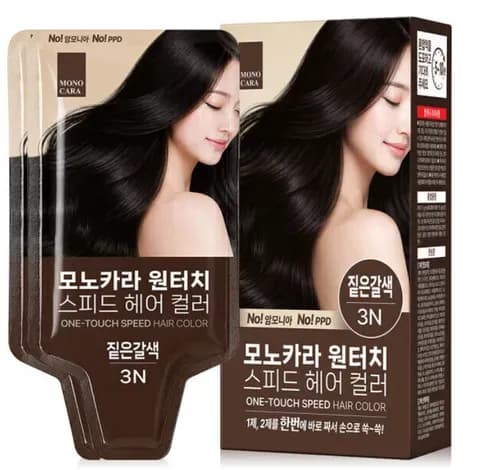모노카라 염색약 2개 3,000원
