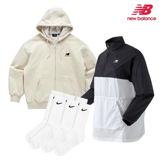 나이키/뉴발란스/노스페이스 6켤레 양말 가을의류 조거팬츠 등