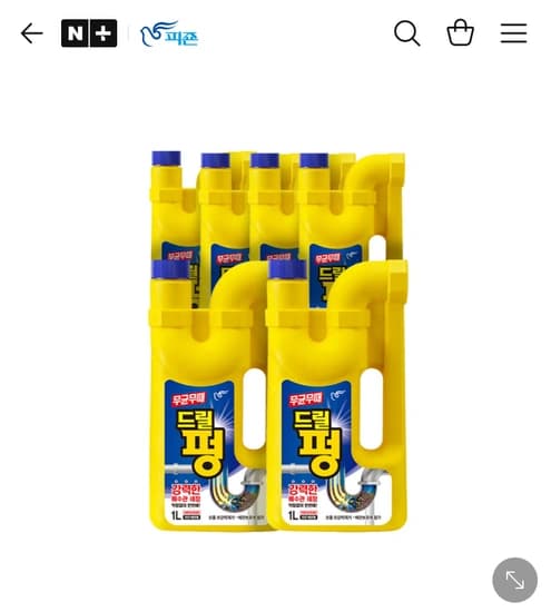 피죤 배수구 세정제 드릴펑 1L 6개