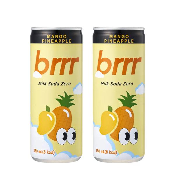 부르르 밀크소다 제로 망고파인애플 250ml*30캔 (무배)
