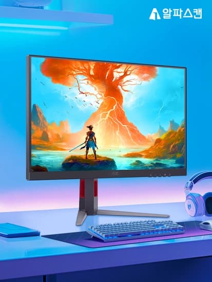 알파스캔 AOC Q27G4 180Hz QHD HDR400 게이밍 모니터 한정 수량 역대 특가 타임딜