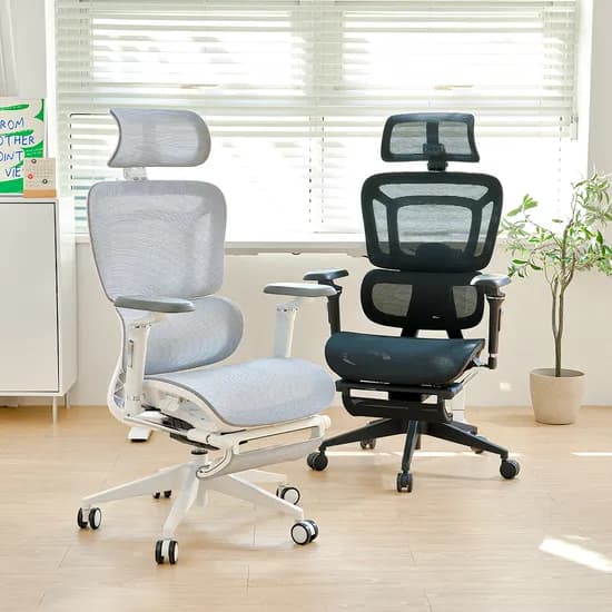 등판부터 좌판까지 풀 메쉬 발받침 의자 29% 할인 특가 (~6/15)