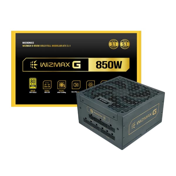 마이크로닉스 WIZMAX G-850W 80PLUS골드 ATX 3.1 (127,100원/무료배송)