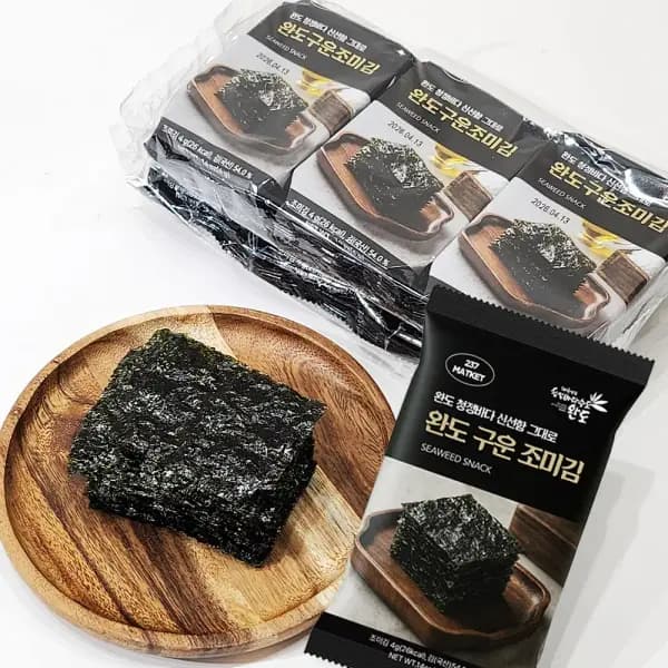 완도 구운 조미 도시락김 4g x 30봉 무료배송
