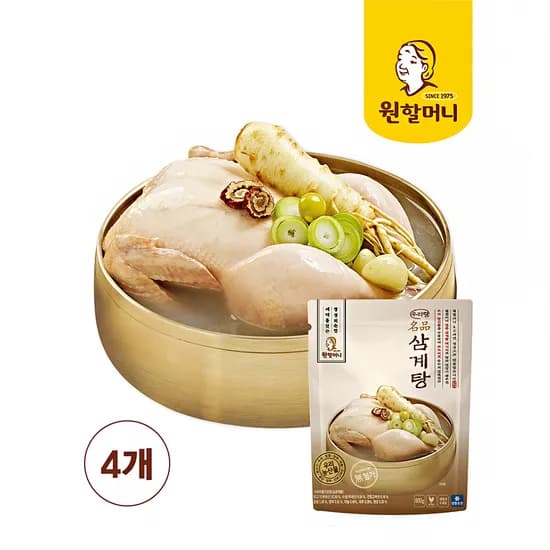 원할머니 명품 삼계탕 800g X 4개 복날 초복 중복 보양식 800g 4팩 (31,500원 / 무료)