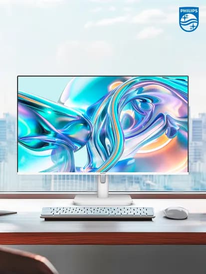 필립스 화이트 감성 모니터 27E1N2100AW 120Hz AH-IPS 패널