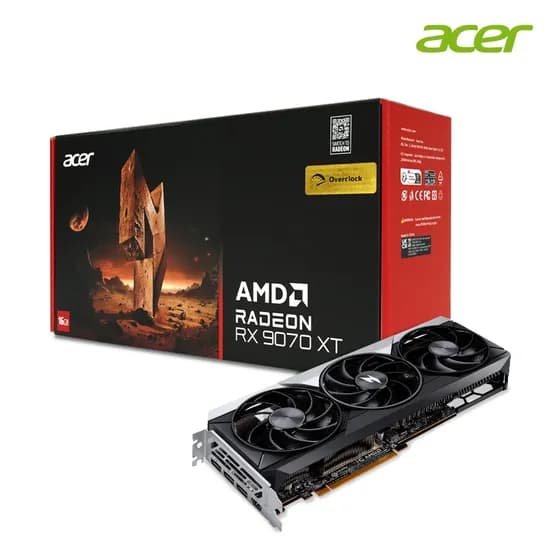 에이서 Nitro 라데온 RX 9070 XT OC D6 16GB 외 그래픽카드 6종