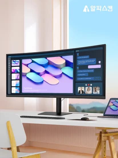 알파스캔 3824Q WQHD+ IPS 블랙 USB-C PD96 KVM 사무용 모니터