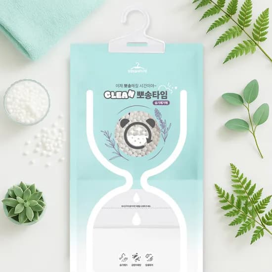 클린뽀송타임 옷걸이형 대용량 제습제 220g 10개입
