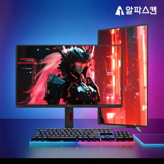 알파스캔 AOC Q27G4ZD/KD 280Hz 500Hz QD-OLED 게이밍 모니터