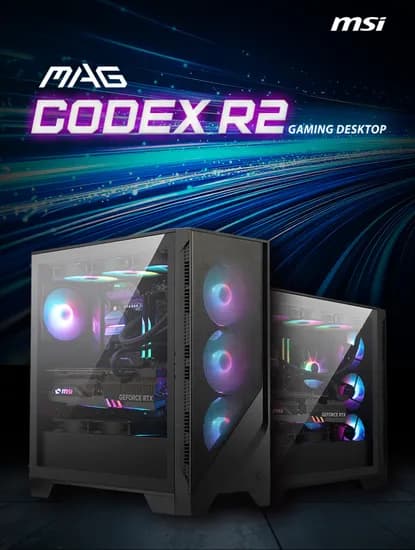 MSI MAG Codex R2 i5 14400F RTX 5060 Ti 32GB M.2 1TB