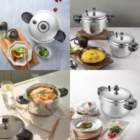 PN풍년 하이클래드 IH 인덕션 압력솥 4인용~10인용 스텐 압력솥