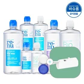 리뉴후레쉬 렌즈세척액 대용량 500ml 4개 바이오트루 60ml