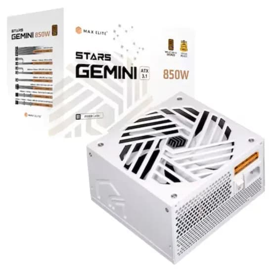 맥스엘리트 STARS GEMINI 850W 80PLUS브론즈 ATX3.1 화이트 외 다양