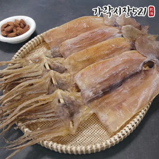 햇살 담은 동해안 건조 오징어 250g내외 5미