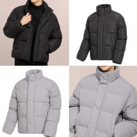 겨울 웰론 푸퍼 숏패딩 S-5XL