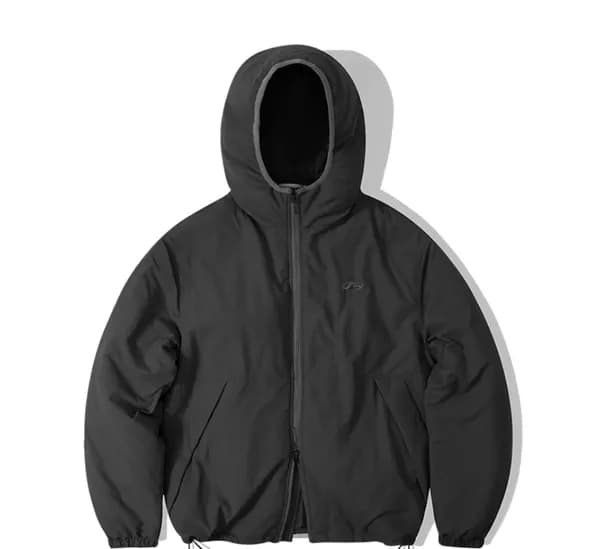 필루미네이트 오버핏 심볼 로고 후드 패딩