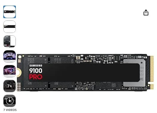 삼성 SSD 9100 PRO 2TB PCIe 5.0